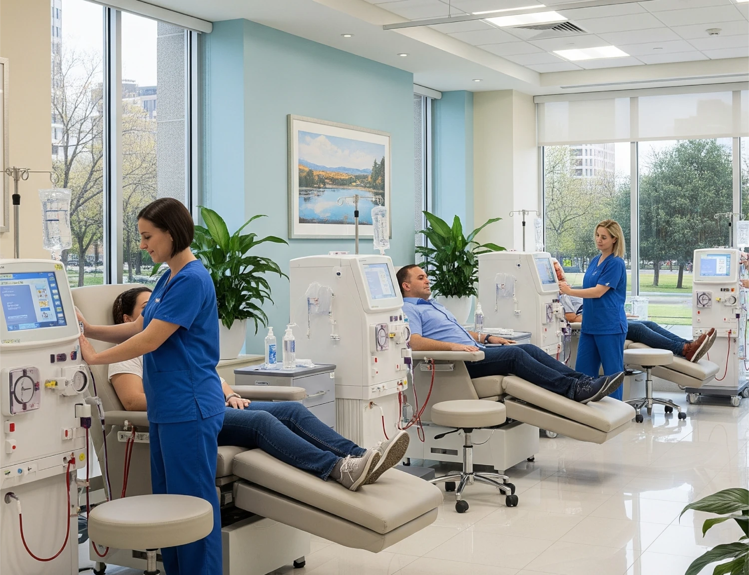 Clinic partners at work